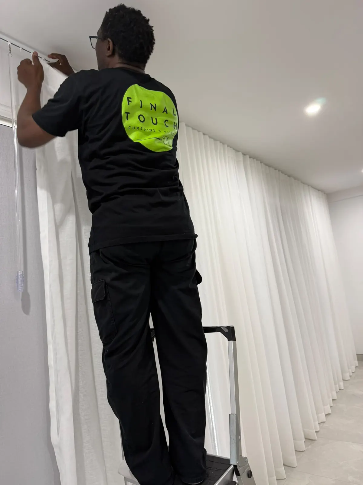 Final Touch installer at work